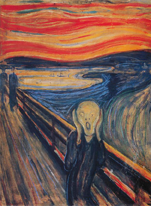 El grito, Edward Munch (1863 – 1944, pintor noruego)