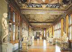 Interior Galería de los Uffizi
