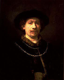 Autorretrato de Rembrandt c.1643