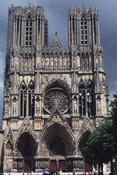 Portada occidental Catedral de Reims