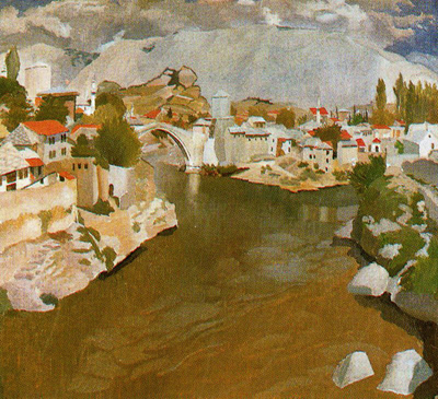 Río Neretva, Mostar de Stanley Spencer