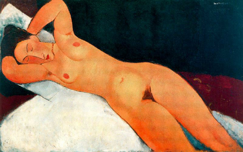 Desnudo con collar de Modigliani