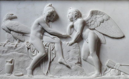 Ganímedes y Cupido de Thordvaldsen
