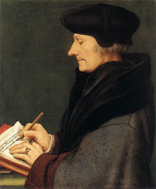 Retrato de Erasmo de Holbein el Joven