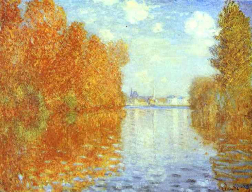 Otoño en Argenteuil de Monet
