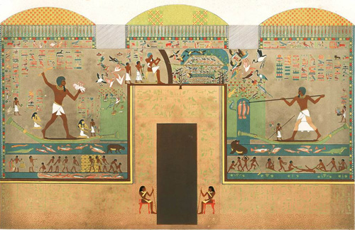 Pinturas murales de la tumba de Khnumhotep