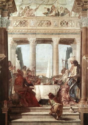 El banquete de Cleopatra de Tiepolo