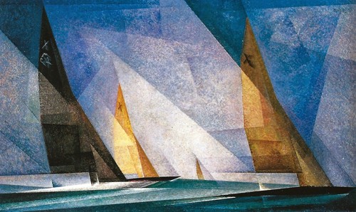 Regata de veleros de Feininger