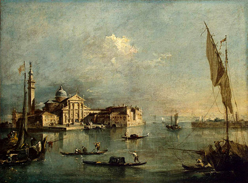 Vista de San Jorge el Mayor de Venecia por Guardi