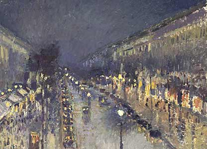 El Boulevard Montmartre de Pissarro