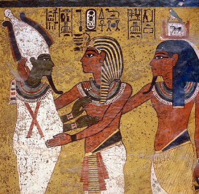 Tuntankamón recibe la bienvenida de Osiris