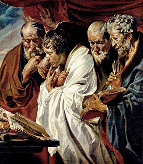 Los cuatro evangelistas de Jordaens