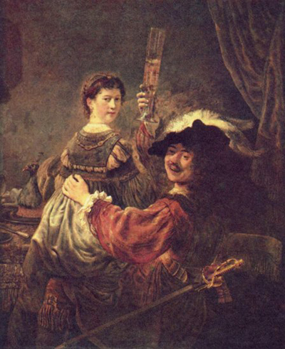Autorretrato con Saskia de Rembrandt