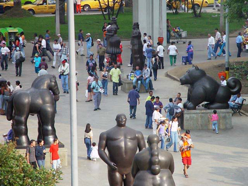 Plaza de las Esculturas en Medellín