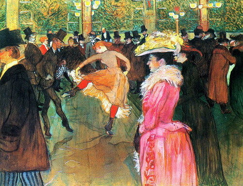 Baile en el Moulin Rouge de Toulouse Lautrec