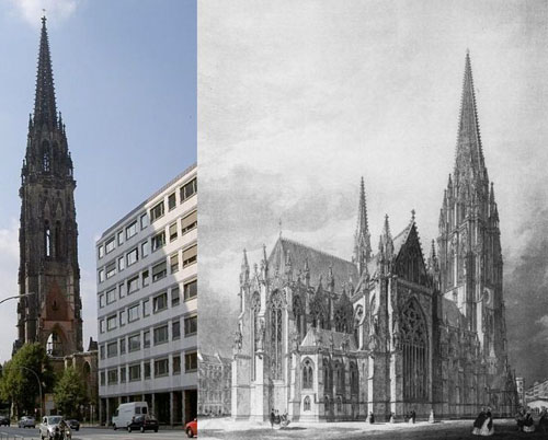 Antes y ahora de la iglesia de San Nicolás