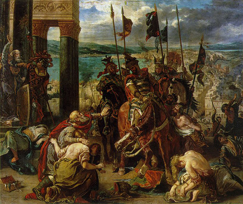 Entrada de los cruzados en Constantinopla de Delacroix