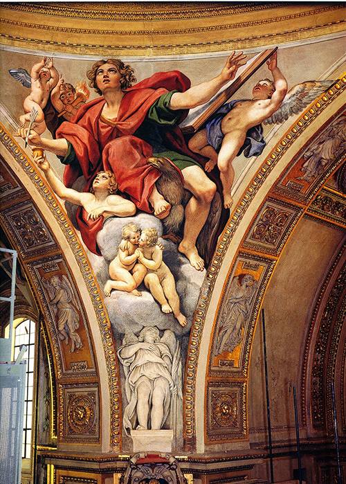 Pechina de Il Domenichino en San Andrea della Valle