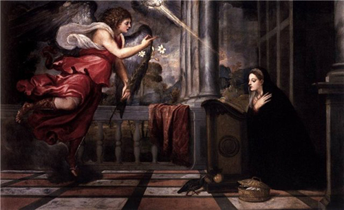 La Anunciación de Tiziano