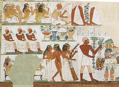 Más pinturas de la tumba del escriba Nakht
