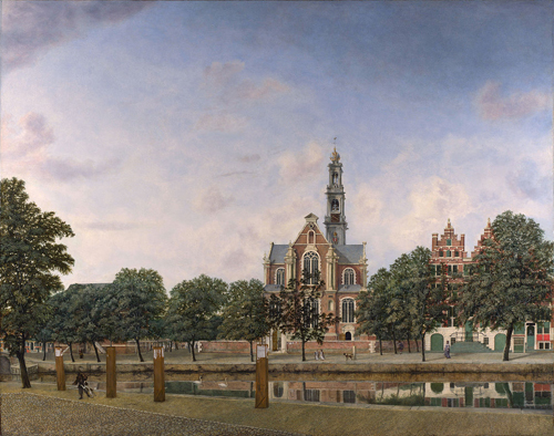 Vista de la Westerkerk de Amsterdam de Jan Van der Heyden
