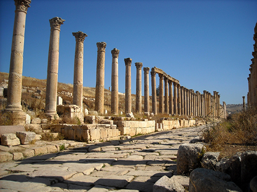 El Cardo máximo en el centro de Jerash