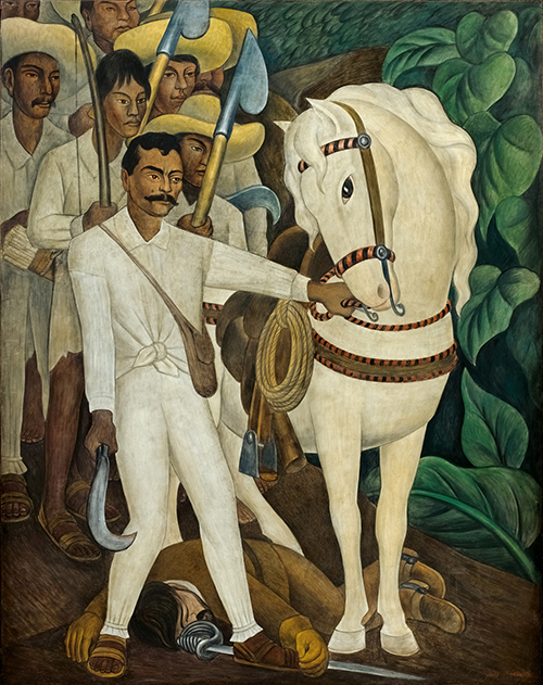 El Caudillo agrario Zapata de Diego Rivera