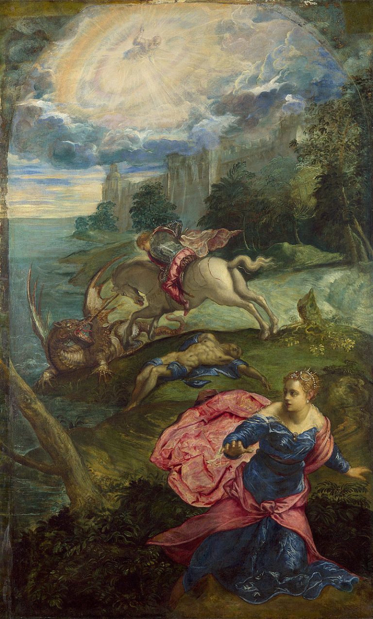 San y el dragón, Tintoretto La guía de Historia del Arte San y el dragón, Tintoretto La guía de Historia del Arte
